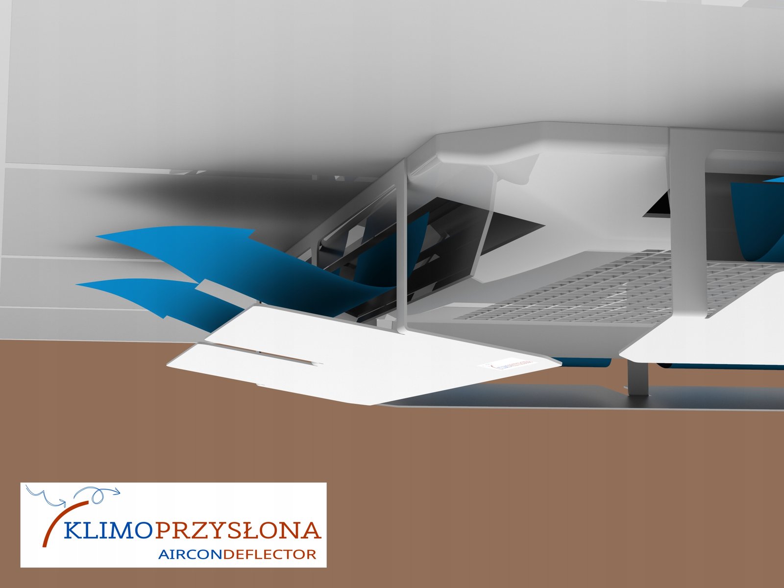 Klimoprzysłona Laureto przeźroczyste- deflektor klimatyzacji - obrazek 4